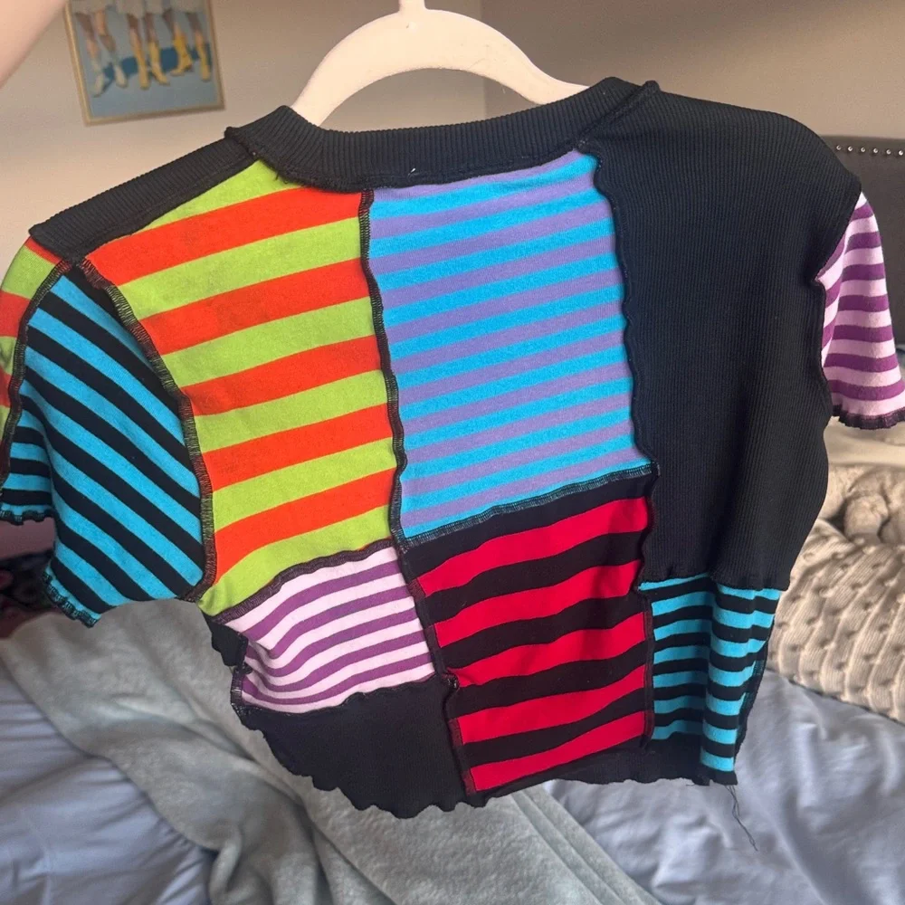 The Ragged Priest Multicolor Striped Tee - Picture 3 of 4